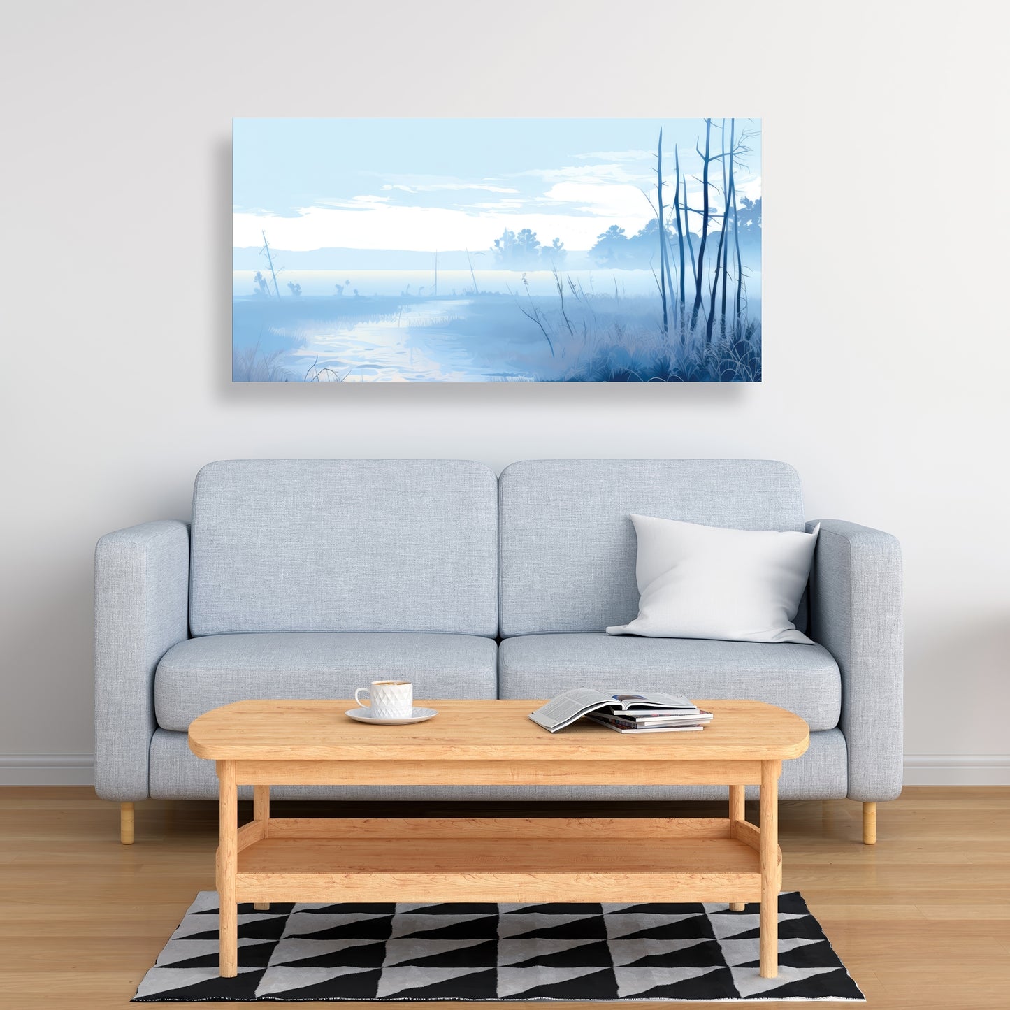 Cold swamp - 32"x32" Canvas