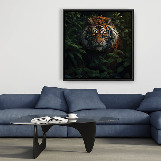 Predator Green Framed Canvas - Stylish Home Decor Accent