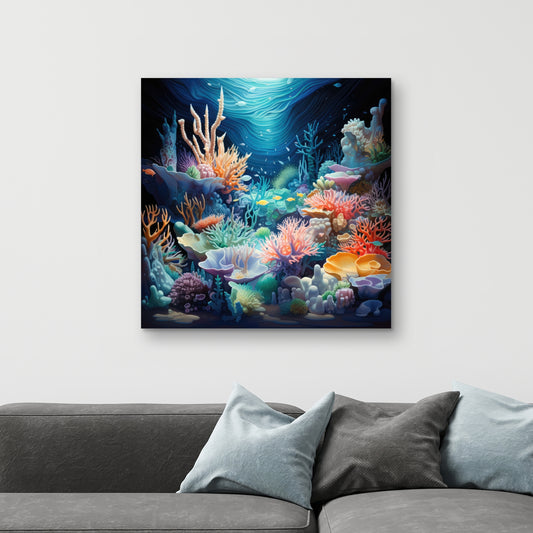 The reef - 32"x32" Canvas