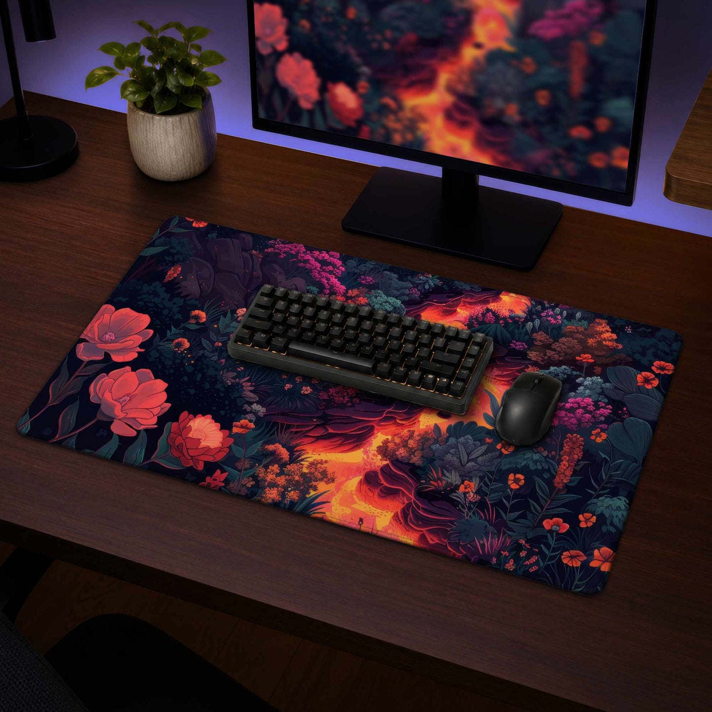 Flowing Magma Desk Mat - Stylish Home Decor Desk Pad