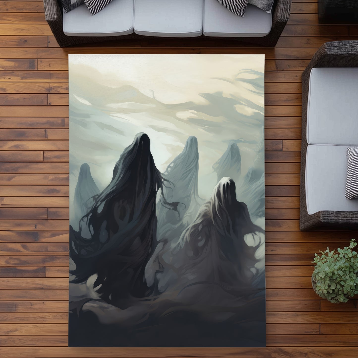 Searching for souls White Outdoor Area Rug | Home Decor