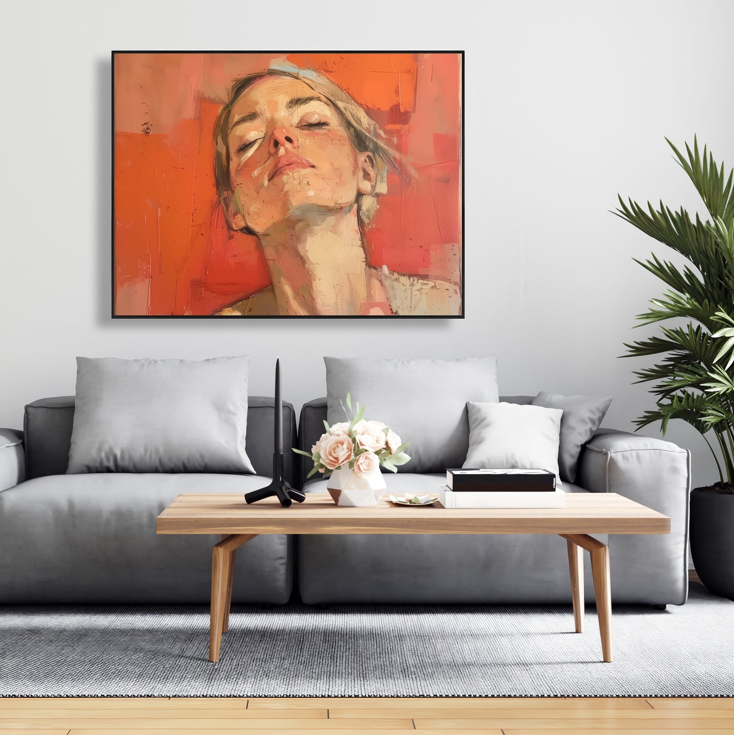Relief - 24"x24" Framed canvas