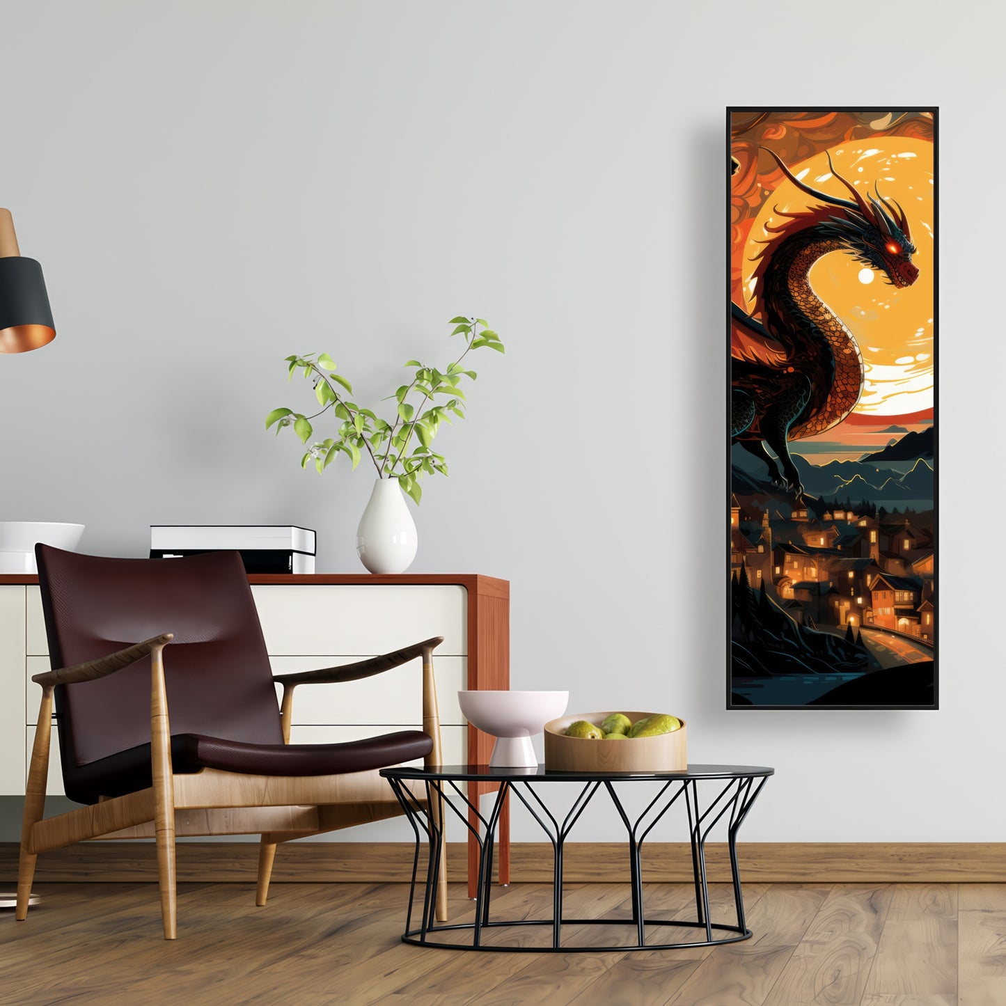Imminent destruction - 36"x36" Framed canvas