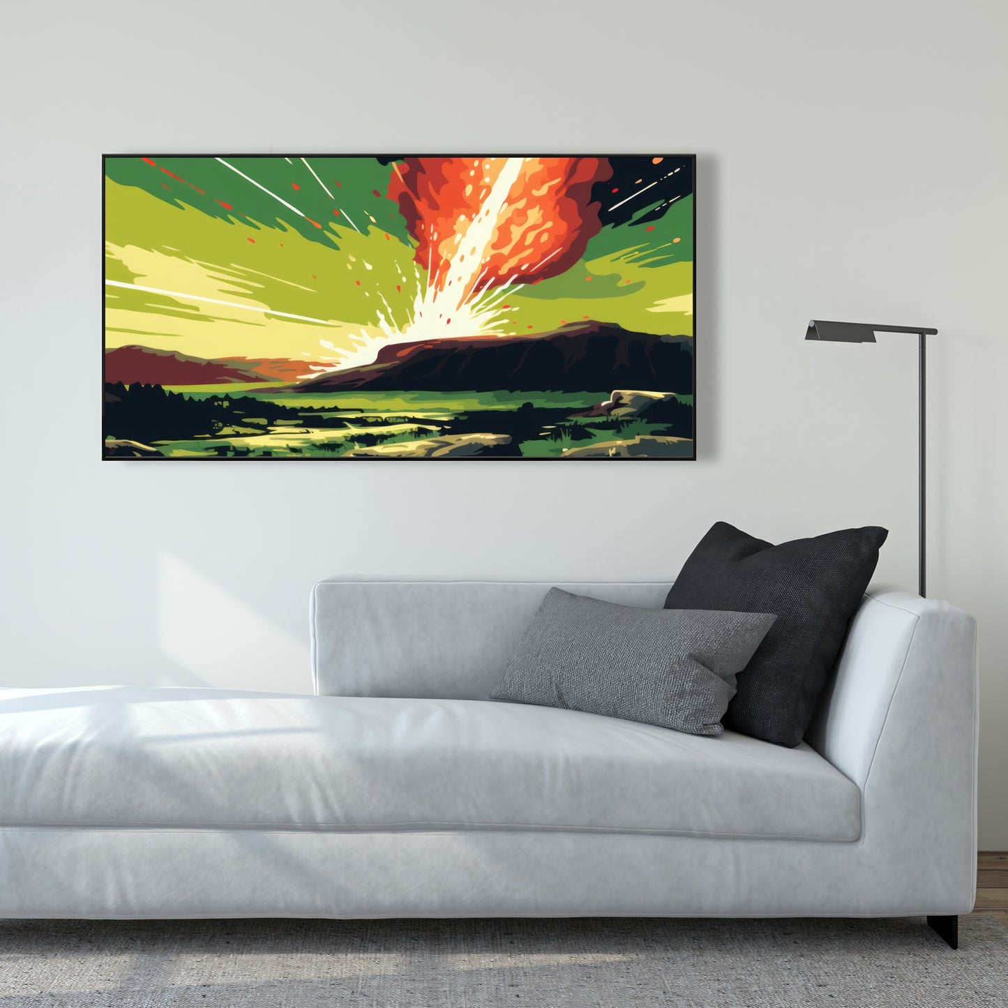 The crash - 36"x36" Framed canvas