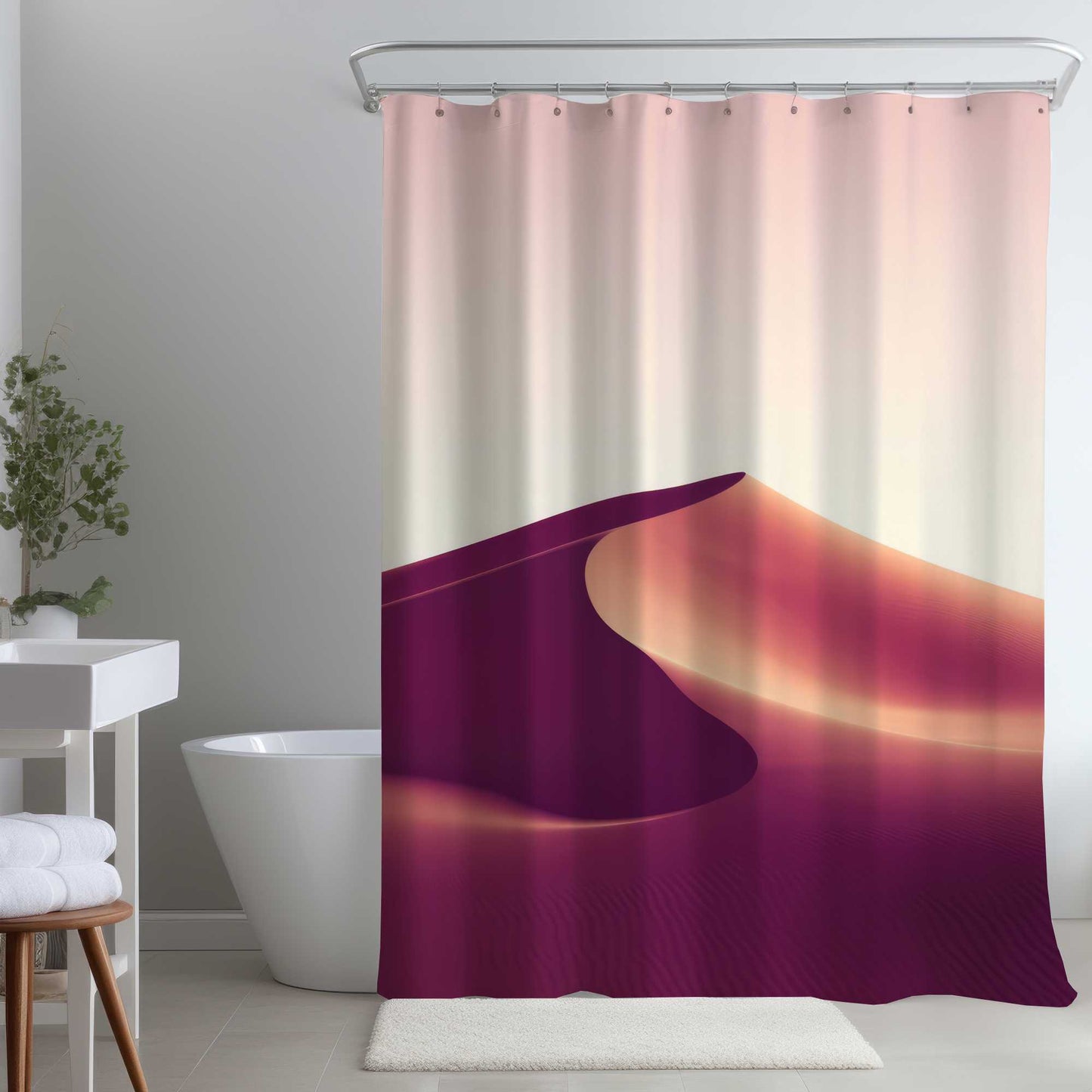 Rideau de douche Setting Sands - Articles essentiels de décoration d'intérieur élégante