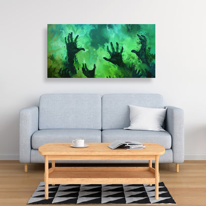 Hands of despair - 32"x32" Canvas