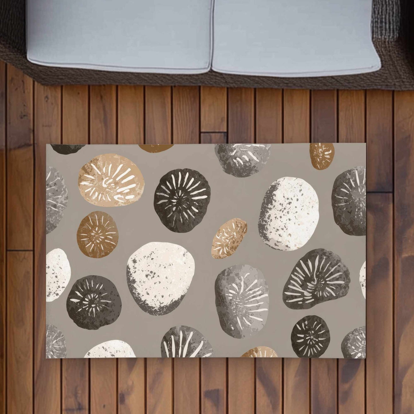 Tapis d'extérieur Earthstone Echoes | Décoration élégante pour la maison