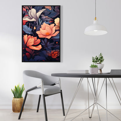 Blooming uninterrupted - 36"x36" Framed canvas
