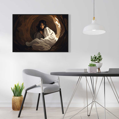 Warm embrace - Black Framed Canvas Art for Home Decor