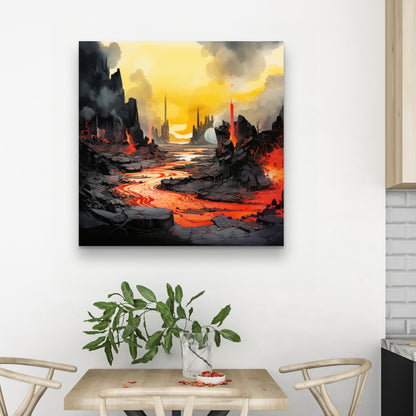 Charred - 32"x32" Canvas