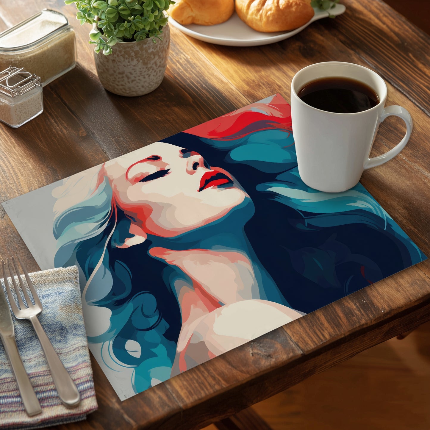 La beauté à l'état pur - Set de table en polyester pour la décoration intérieure