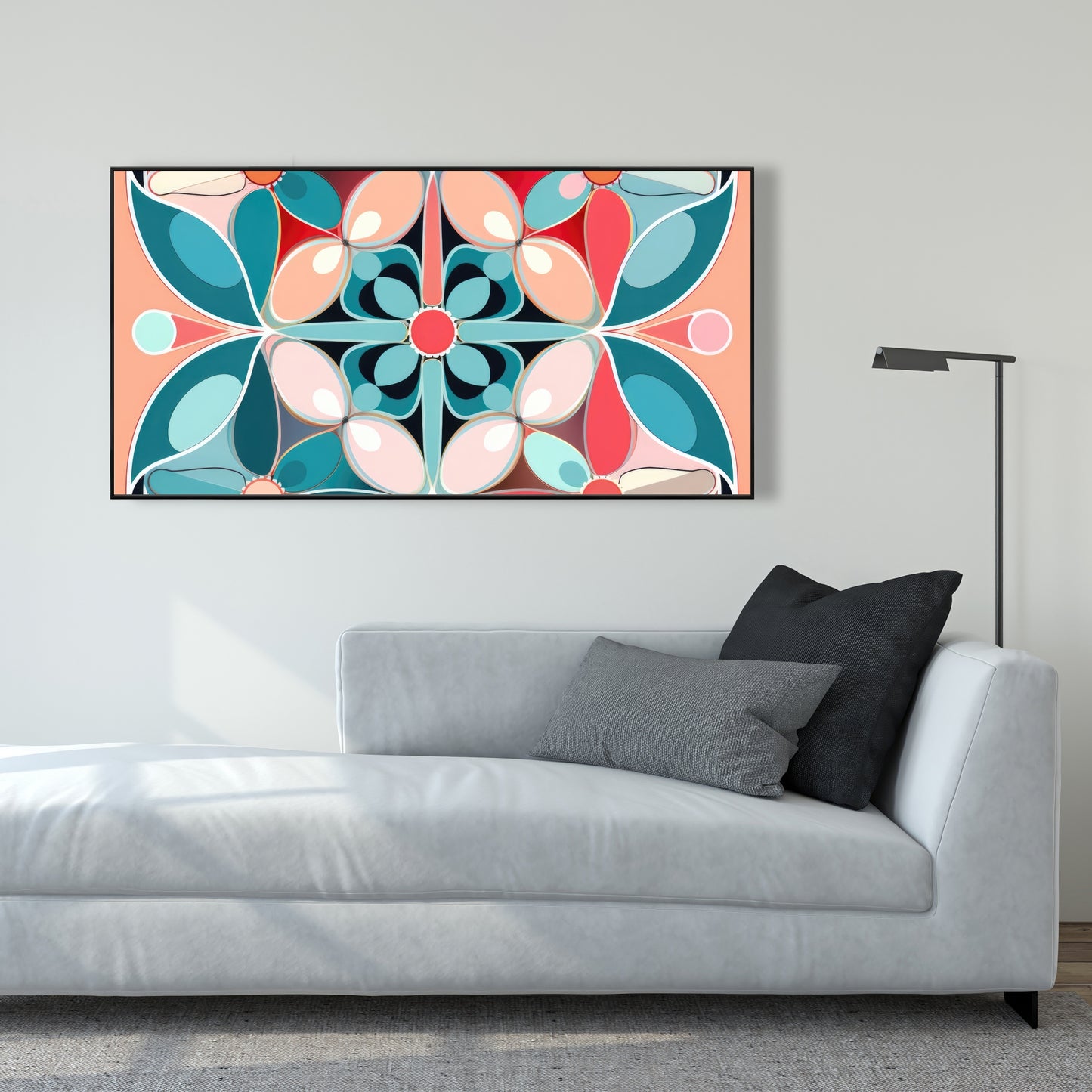 Sweet curves - 36"x36" Framed canvas