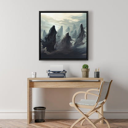 Searching for souls - 36"x36" Framed canvas