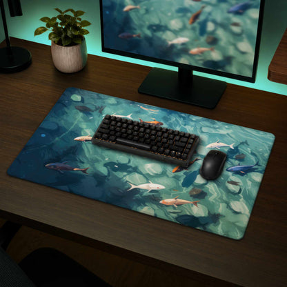 Tapis de bureau Caustic Fish - Accessoire de bureau élégant pour la décoration intérieure