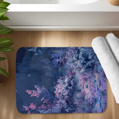 Cold Night Blue Bath Mat for Cozy Decor | Soft & Stylish