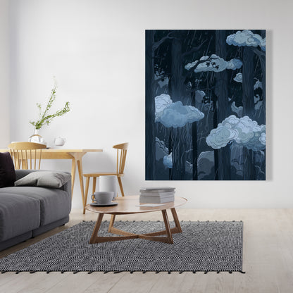 Sneeky clouds - 32"x32" Canvas
