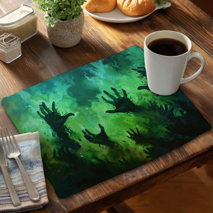 Hands of Despair Braided Polyester Placemat for Home Decor
