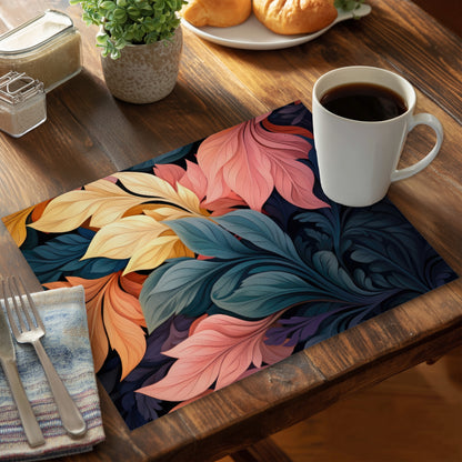 Pastel Bloom Polyester Placemat for Elegant Home Decor