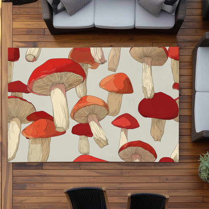Tapis d'extérieur Crimson Cap Dance | Décoration élégante