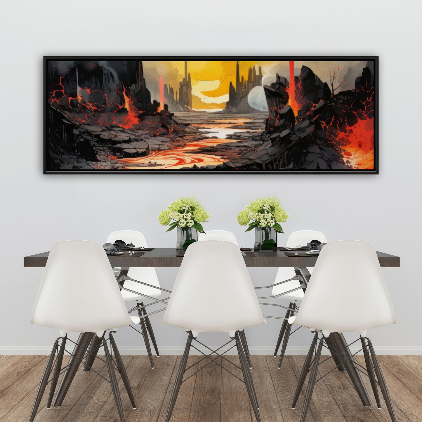 Charred - 36"x36" Framed canvas