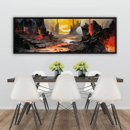 Charred - 36"x36" Framed canvas