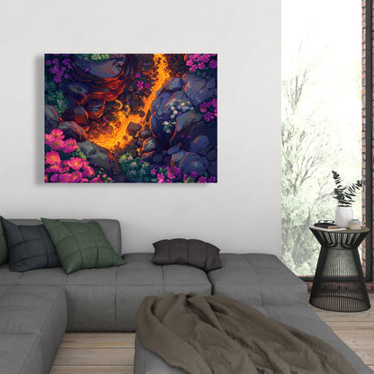 Hot river - 32"x32" Canvas