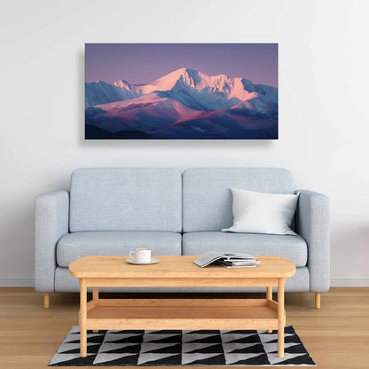 Rising Snow - White Canvas Art for Elegant Home Decor