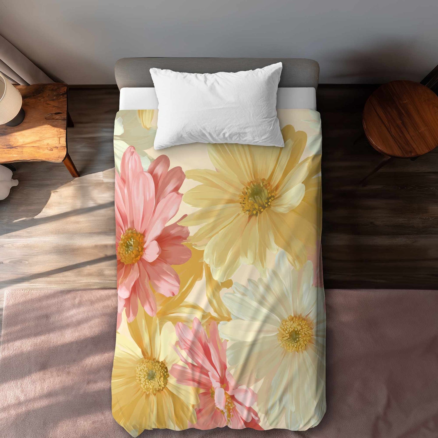 Housse de couette Rêve de Marguerite au Soleil - Illuminez votre chambre