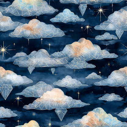 Tapis d'extérieur Nuages de cristal célestes | Décoration élégante