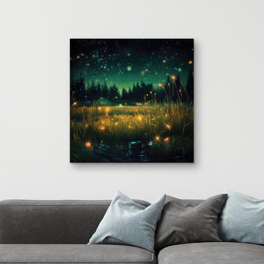 Light in the Dark - Black Canvas Wall Art for Home Decor