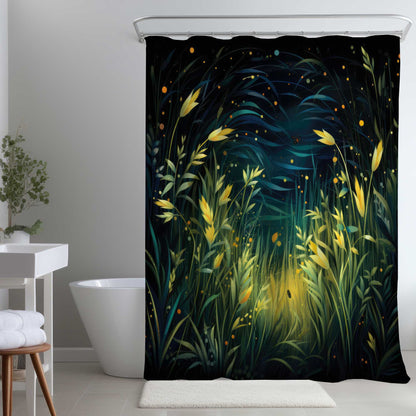 Rideau de douche uni éclairé | Draps de décoration élégants