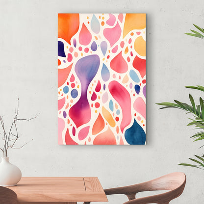 Splotches - Orange Canvas Art for Stylish Home Decor