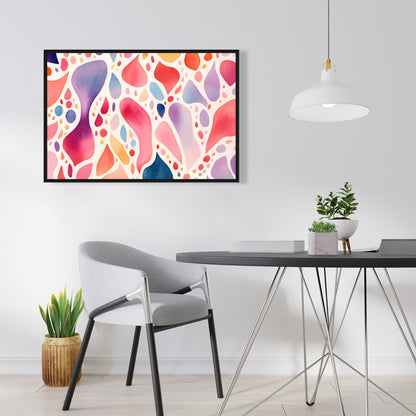 Splotches - 36"x36" Framed canvas