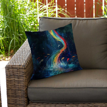 Swirl Poly Twill Throw Pillow - Stylish Home Decor Accent