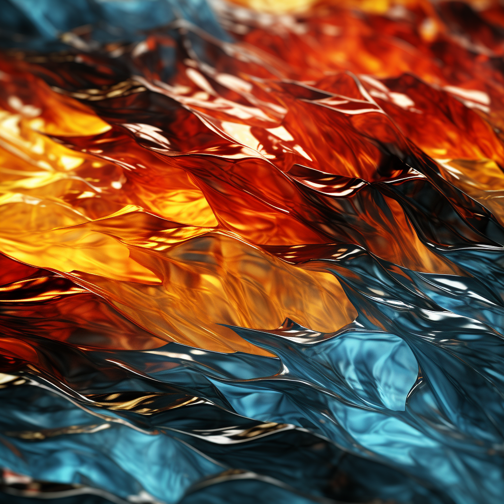 Fire and ice - Throw pillow - Print on demand