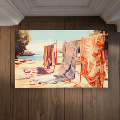 Warm Sands Beige Indoor Outdoor Door Mat - Home Decor