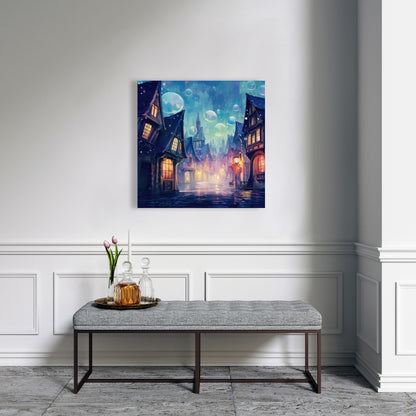 Bubble ville - 32"x32" Canvas