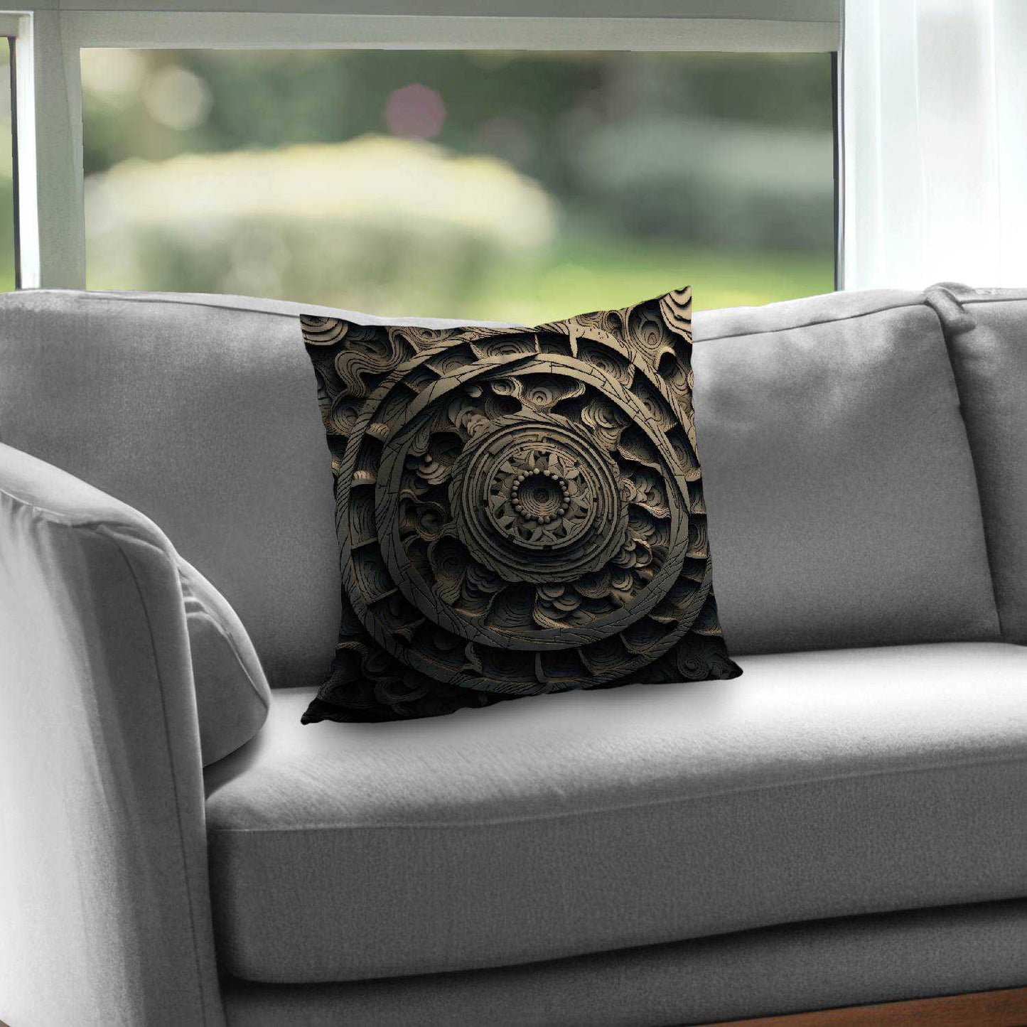 Cycles Gray Poly Twill Throw Pillow Insert | Home Decor