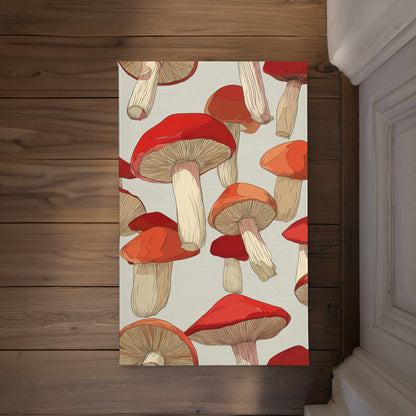 Tapis de porte d'intérieur/extérieur Crimson Cap Dance pour la décoration intérieure