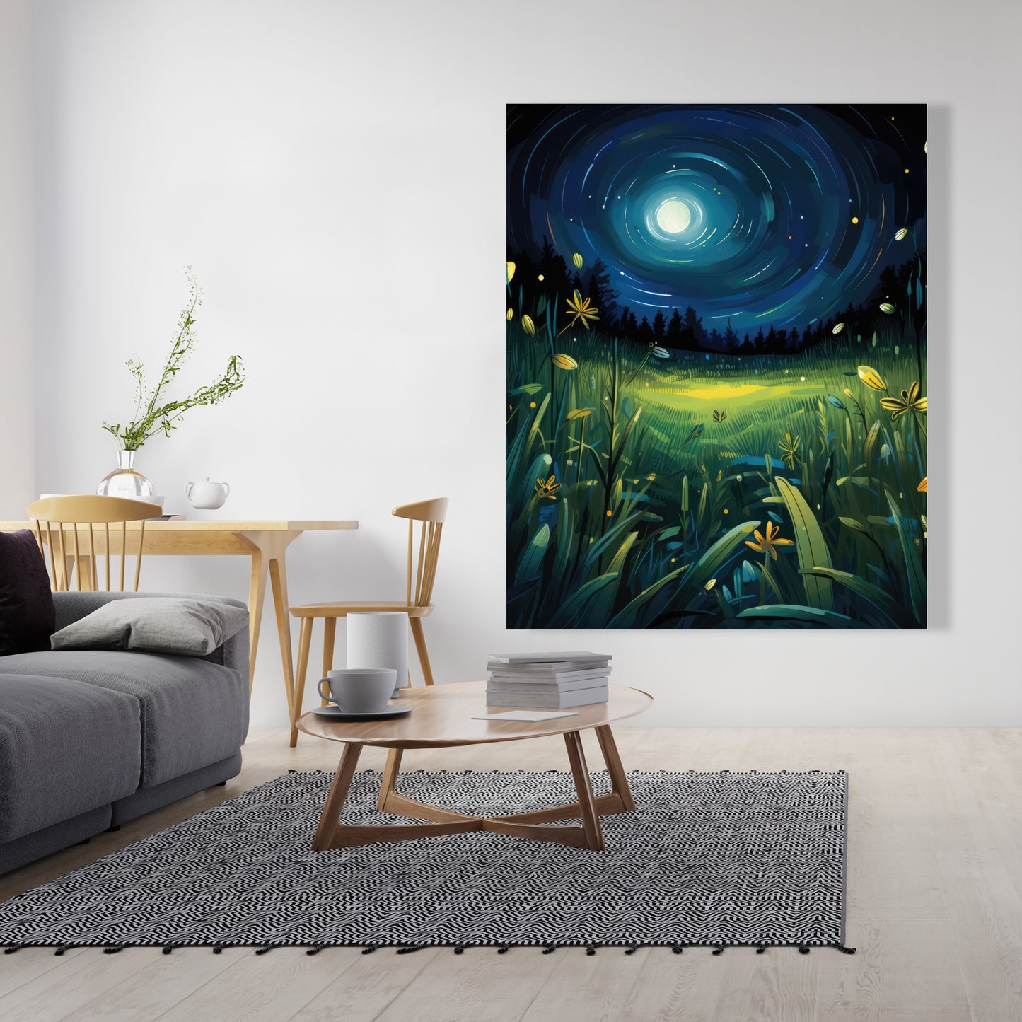 Between grass blades - 32"x32" Canvas