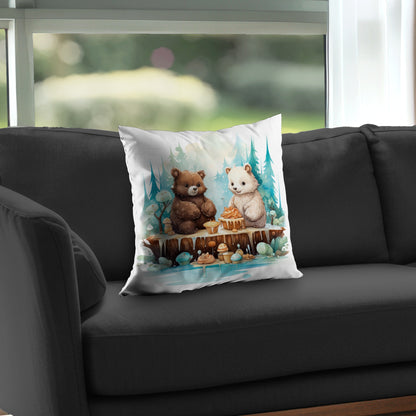The dessert Turquoise Poly Twill Throw Pillow Insert | Home Decor