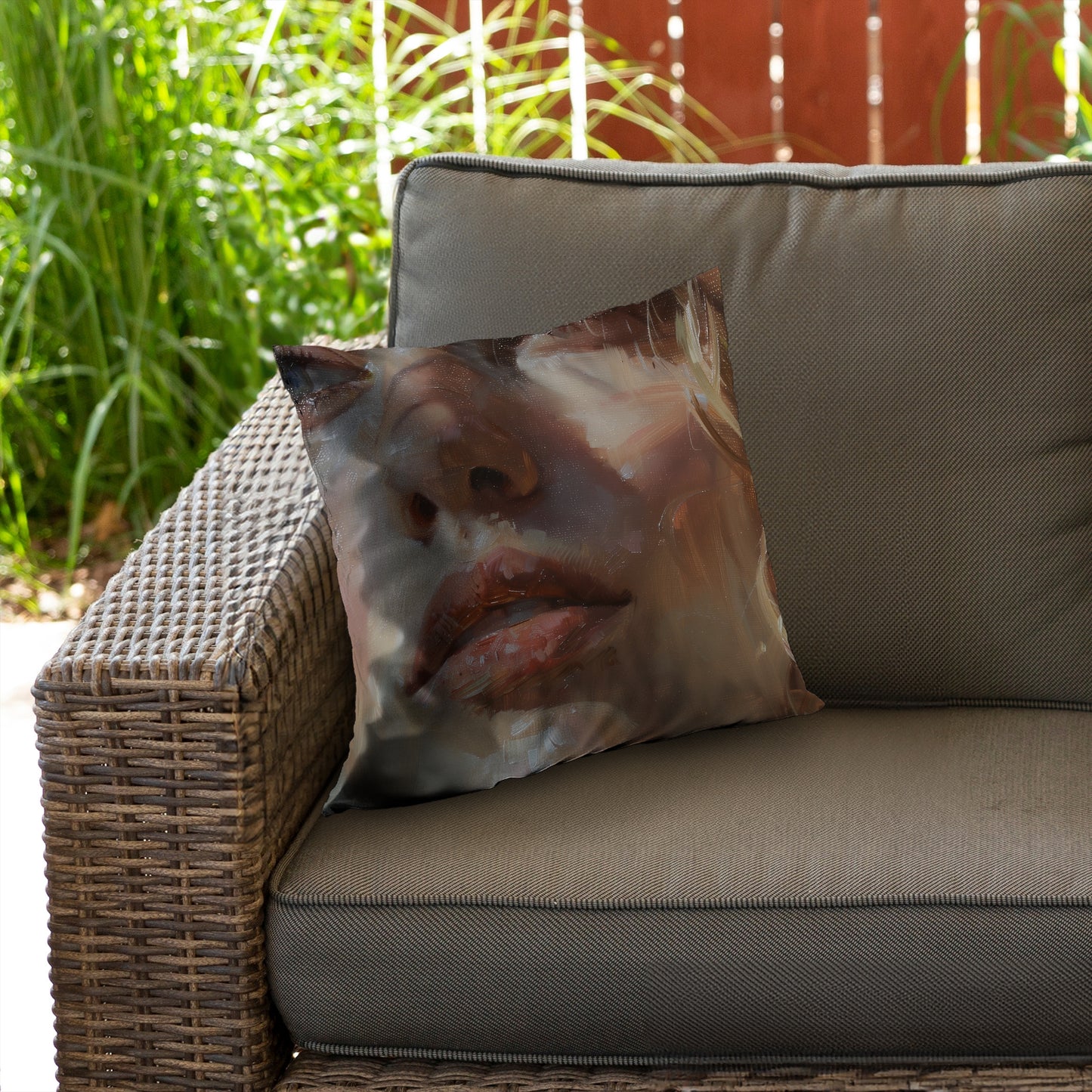 Pulp Beige Poly Twill Throw Pillow Insert for Home Decor