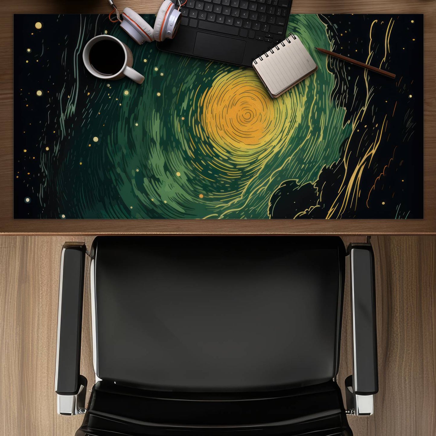 Turmoil in space - Desk mat - Print on demand