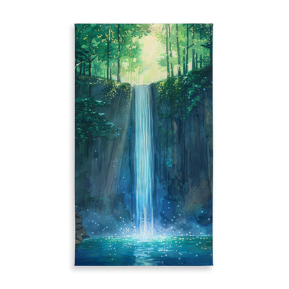 Waterfall Green Indoor Outdoor Tablecloth for Home Decor