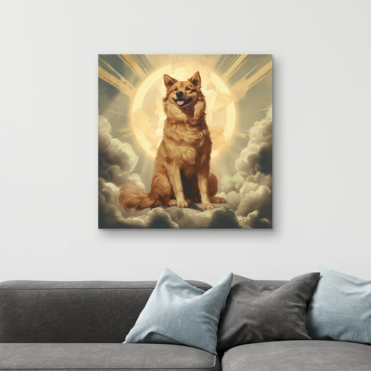 Man's best angel - 32"x32" Canvas