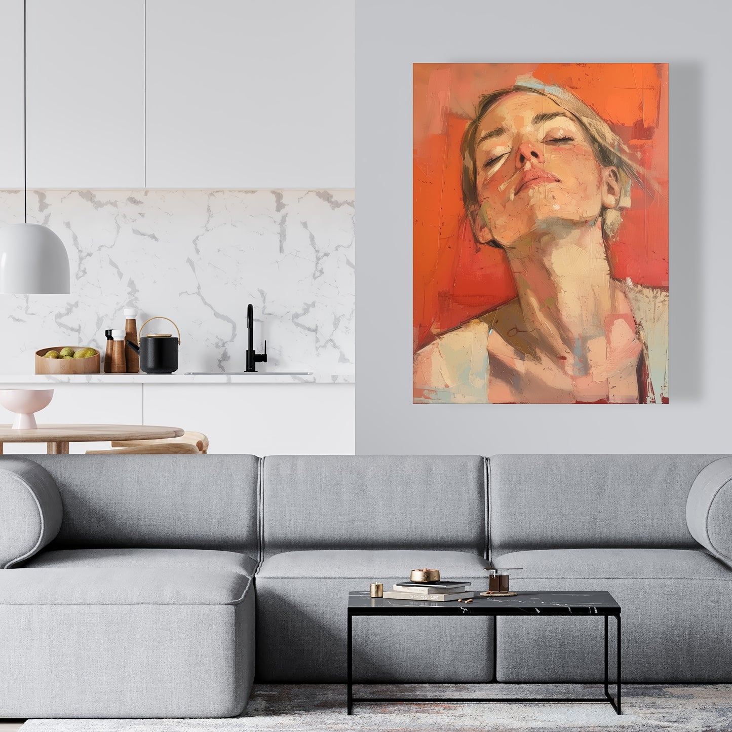 Relief - Pink Canvas Art for Stylish Home Decor Solutions