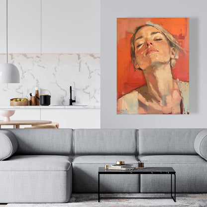 Relief - Pink Canvas Art for Stylish Home Decor Solutions