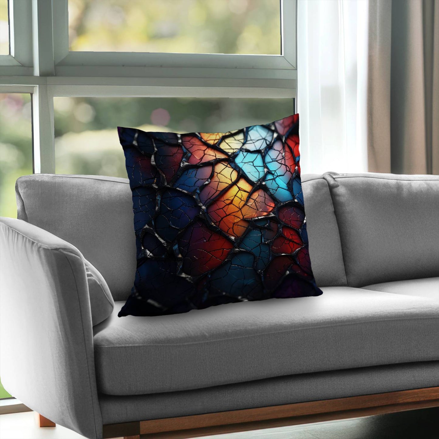 Oil shade - Throw pillow - Print on demand