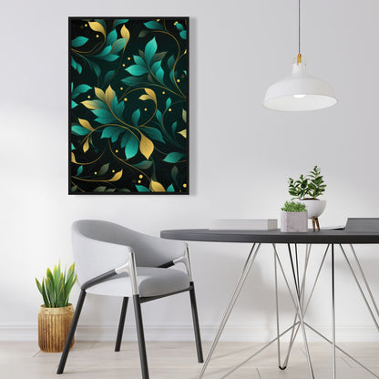 Twirling twigs - 36"x36" Framed canvas