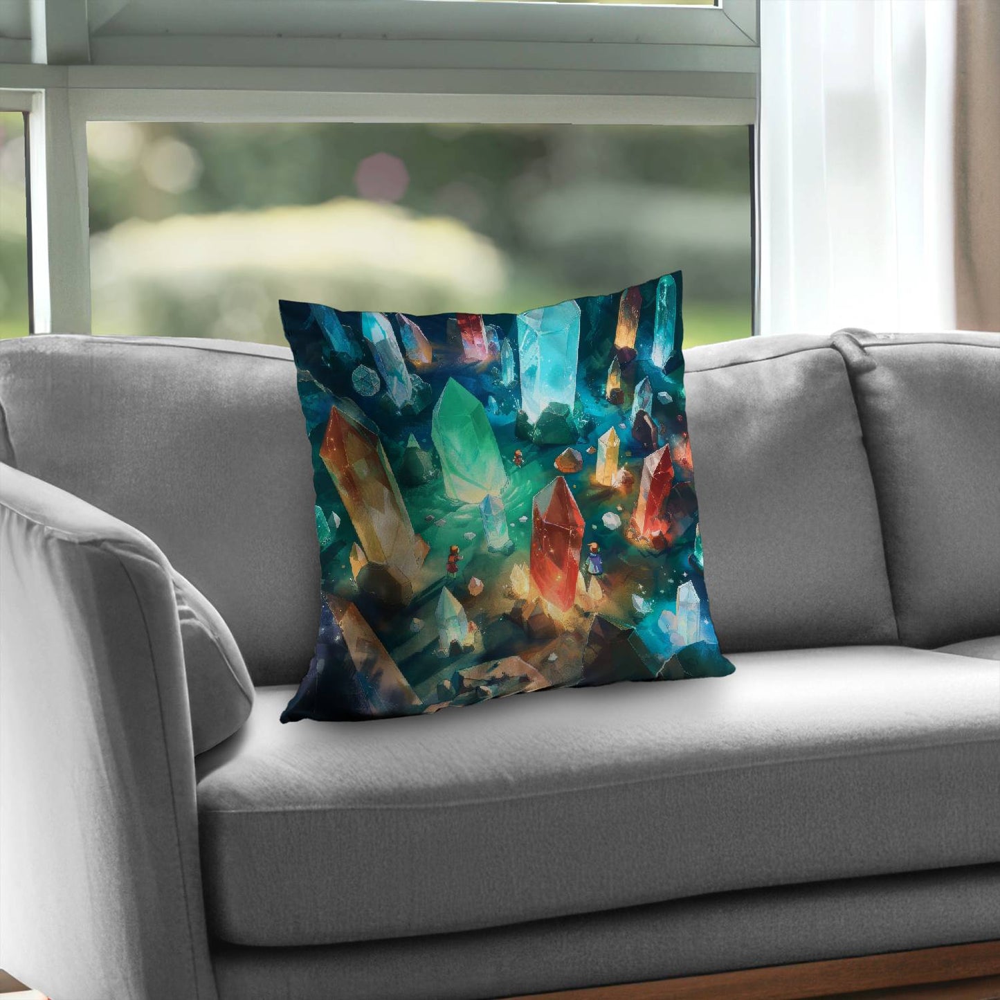 The quest - Throw pillow - Print on demand